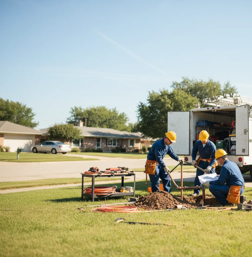 Sewer Line Repair in Hodgen, OK